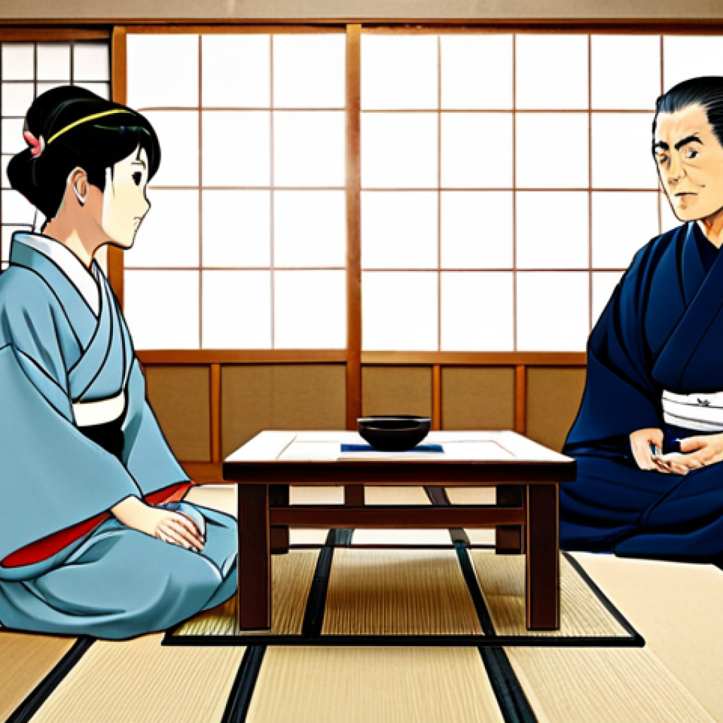**
"A family-friendly scene of the Nohara family (Shin-chan, Misae, Hiroshi, and Himawari) sitting on tatami mats in their traditional Japanese home, fully clothed in modest, everyday attire. The background shows shoji screens and a low table with a miso soup bowl, rice, and natto. Safe for work, appropriate content, perfect anatomy, natural proportions, professional illustration, high quality."
**